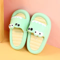 Simpatiche pantofole per bambini a forma di dinosauro con diametro interno 180 mm (verde)