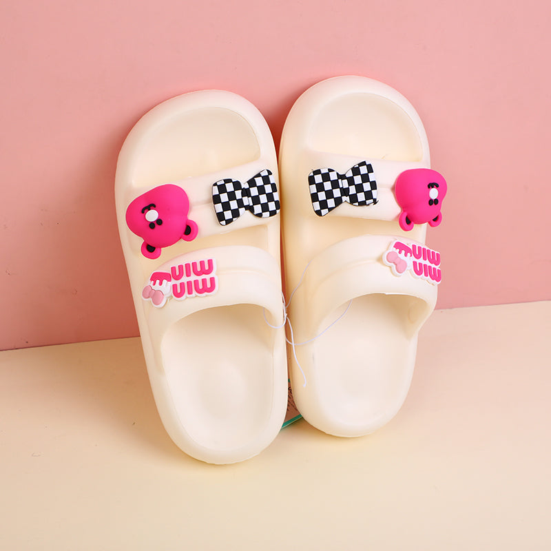 Pantofole da donna Little Bear con due cinturini - bianco sporco (38-39)