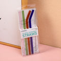 HS-XG6001Cannucce trasparenti colorate 4 pezzi (con spazzola in nylon)