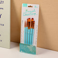 Pennelli per pittura blu macaron 5 pezzi