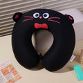 Cuscino a forma di U in memory foam HeyCat – Nero