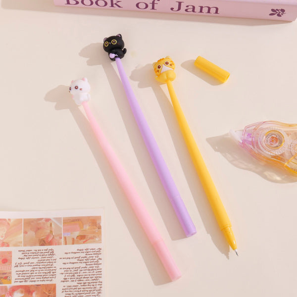7109 Energetic Kitty Series – Penna gel Shake – Inchiostro nero