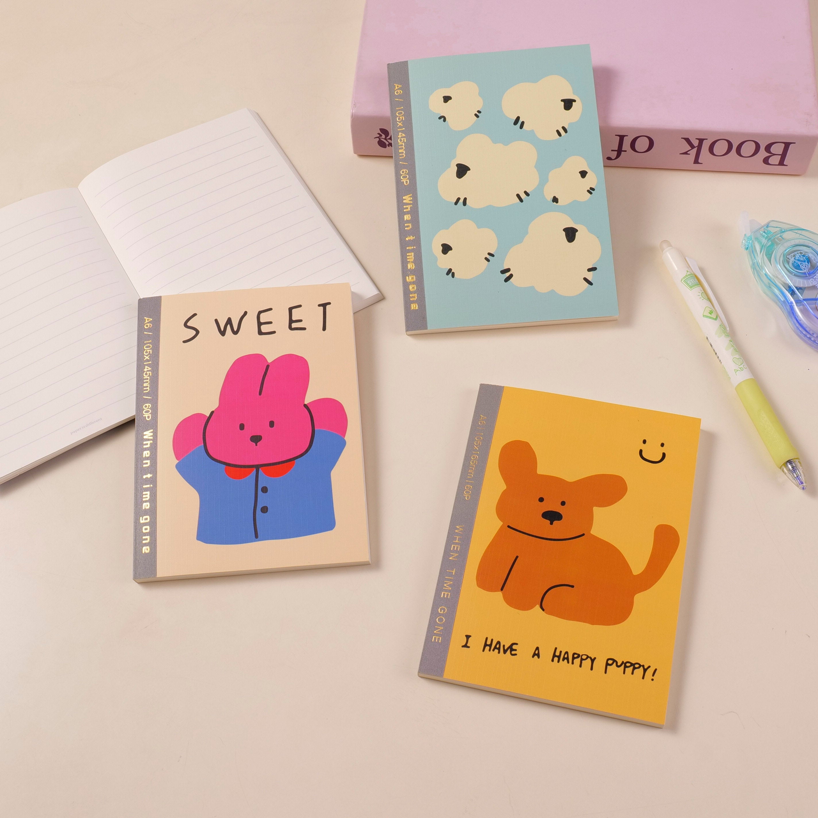 Quaderno A6 Joyful Jotting rilegato con colla - Pagine a righe 60 pezzi