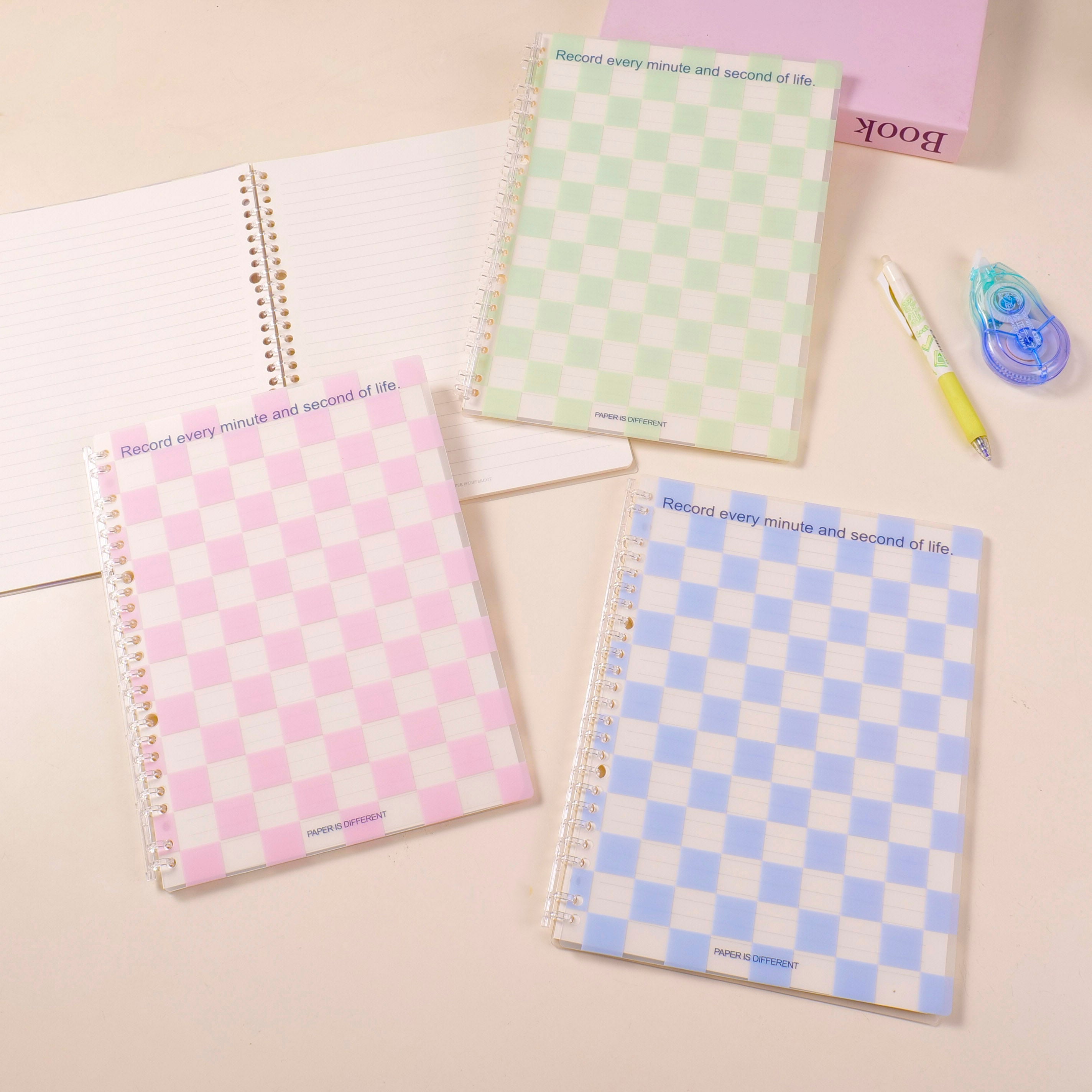 Quaderno a spirale leggero B5 a fogli mobili - Pagine a righe 50 pezzi
