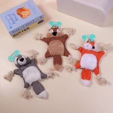 Giocattolo di peluche rivestito in pelle per animali domestici