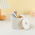 Serie Vertical Stripe - Secchio portaoggetti con coperchio